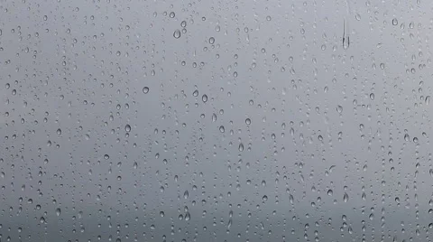 Water drop on window glass Stock Footage 63375407