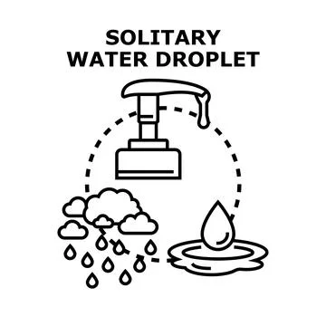 Water droplet vector concept for saving nature 스톡 일러스트