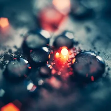 Water Droplets A1b Illustrazione stock