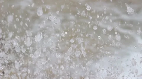 Water droplets against grey background Stock Footage 49490367