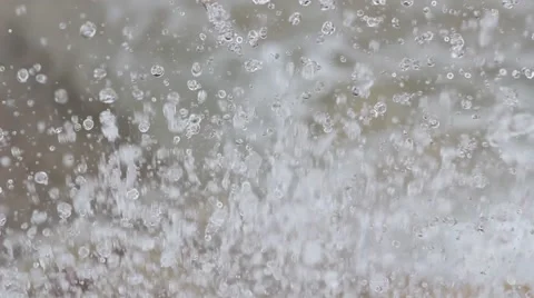 Water droplets against grey background Stock Footage 49490491
