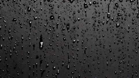 Water droplets on black background. Stock Footage 175642285