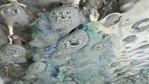 Water droplets on car window surface Stock Footage 305264297