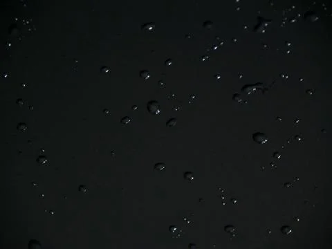 Water Droplets On A Dark Surface Stock Illustration