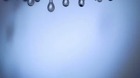 Water Droplets Fall Down Video stock 44985246