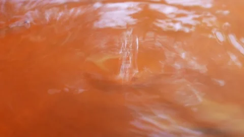 Water droplets falling in the water Stock Footage 304773452