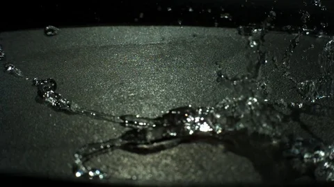 Water Droplets Float with Rainbow Iridescence Stock Footage 77783108