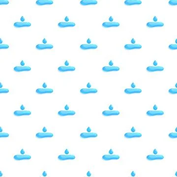 Water droplets forming ripple pattern seamless background Illustrazione stock