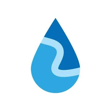 Water droplets with gradation. vector. Stock Illustration