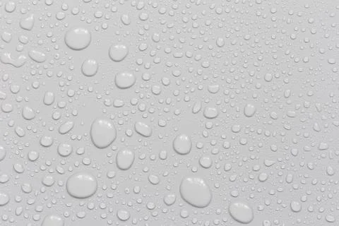 Water droplets on a gray background Stock Illustration