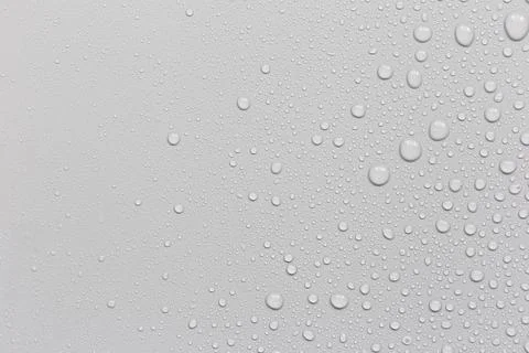 Water droplets on a gray background Stock Photos