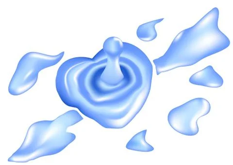 Water droplets Stock Illustration