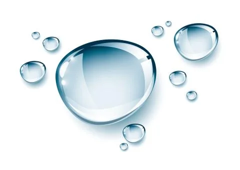 Water droplets Stock Illustration