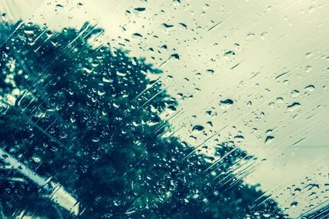 Water droplets on a mirror surface background drops of water texture Stock Photos