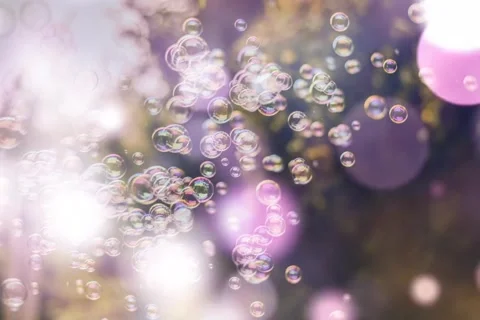 Water droplets in purple light Stock Footage 202391601