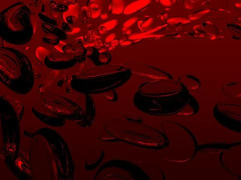 Water droplets on a red background Stock Illustration