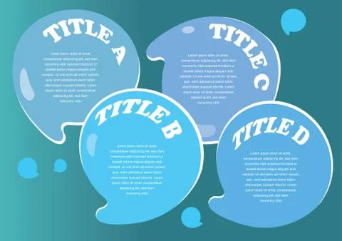 Water droplets Like Speech Bubble Vector Layout Design イラスト素材