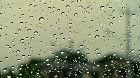 Water droplets on window droplet glides past slow mo 스톡 동영상 49965005