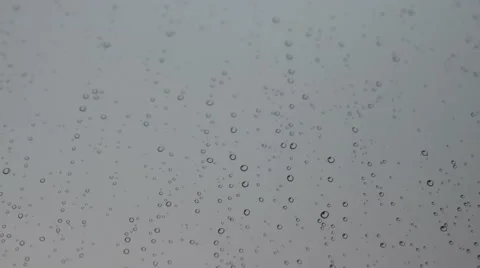 Water Droplets on Window Stock Footage 64209401