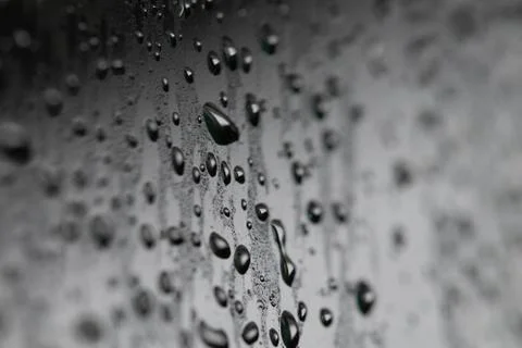 Water droplets on window Stock Photos
