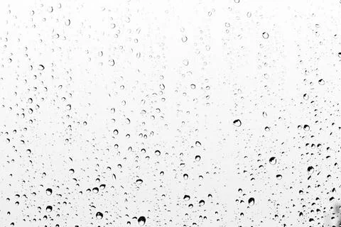 Water droplets on the window Stock Photos