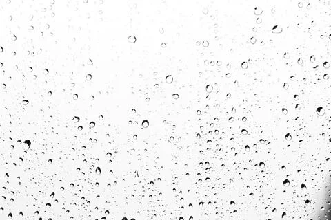 Water droplets on the window Stock Photos