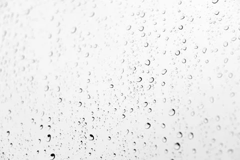 Water droplets on the window Stock Photos