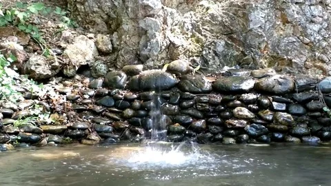 Water dropping in nature Stock Footage 78709822