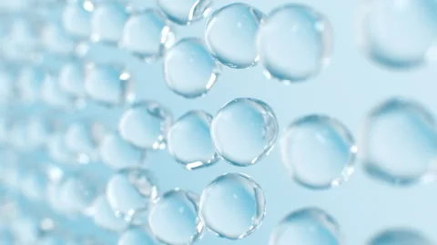 Water Drops Abstract Rain Wall Flowing in the Air in Slow Motion Close-up 스톡 동영상 261687116