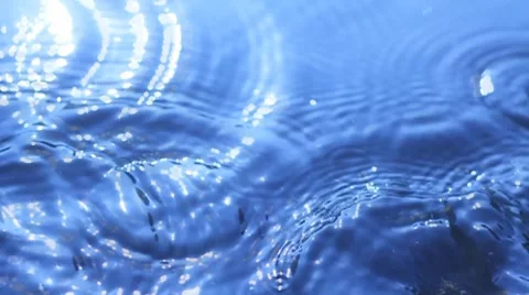 Water Drops and Ripples 15 Slow Motion Loop Stock Footage