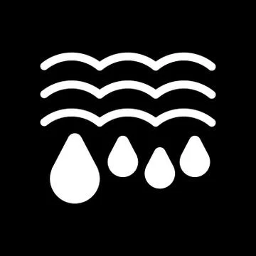 Water drops and waves icon. Falling drops Vector Illustration. thaw isolated on Stock Illustration
