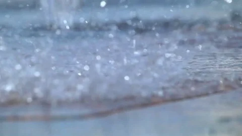 Water Drops on Asphalt Stock Footage 81418645