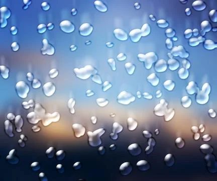 Water drops background Illustrazione stock