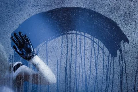 Water drops background 写真素材