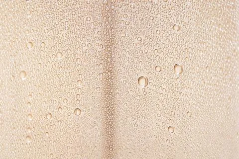 Water drops background. Selective focus. Stock Photos