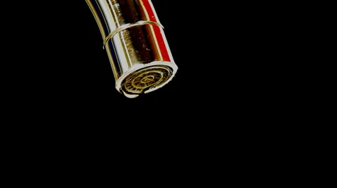 Water drops on black background Stock Footage 33184802