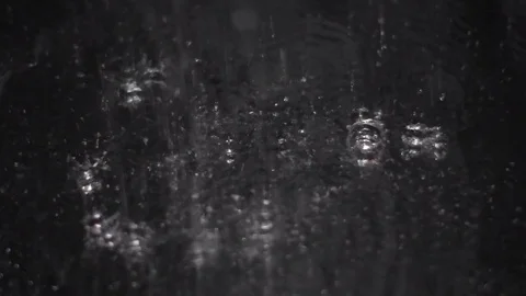 Water drops on black background Stock Footage 80397383