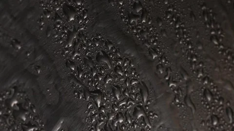 Water drops on black background Video stock 190954608