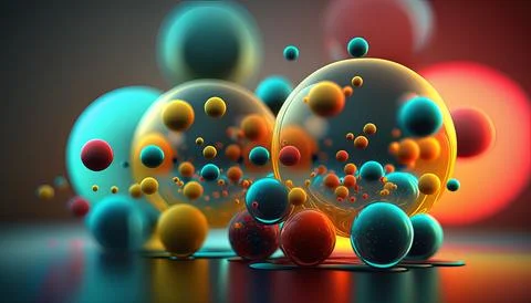 Water drops in black background. Stock Illustration