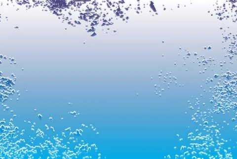 Water drops on a blue background, Blue water splash background Illustrazione stock