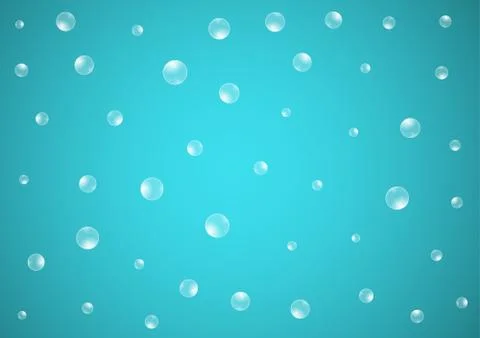 Water drops on blue background Stock Illustration