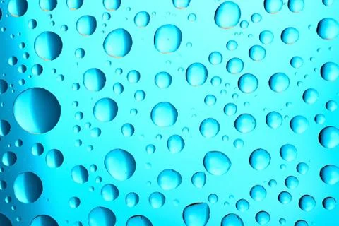 Water drops on blue background Foto stock
