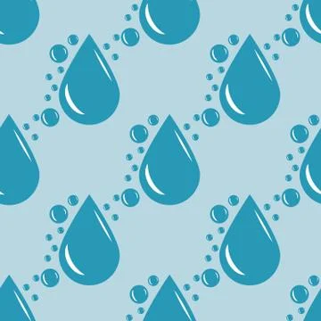 Water drops bubbles pattern Illustrazione stock