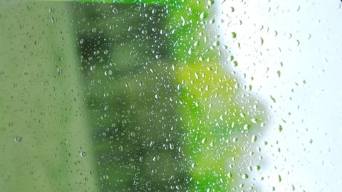 Water Drops on Car window Video stock 112667291