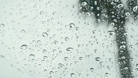 Water drops on a car windshield Video stock 106629456