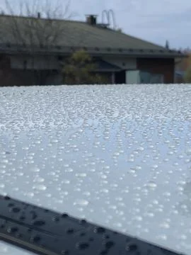 Water drops on ceramic coating Stock Photos