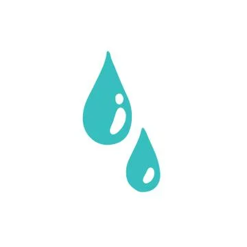 Water drops doodle icon, vector illustration Stock Illustration