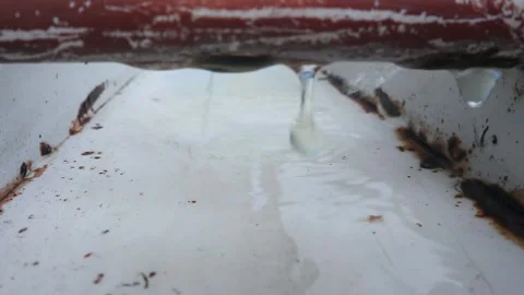 Water drops fall Stock Footage 253485363