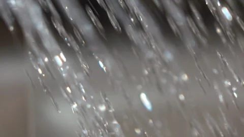 Water drops falling down Stock Footage 86531060