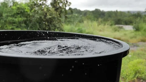 Water drops falling, the heavy rain in wet season, Stock Footage 141627945
